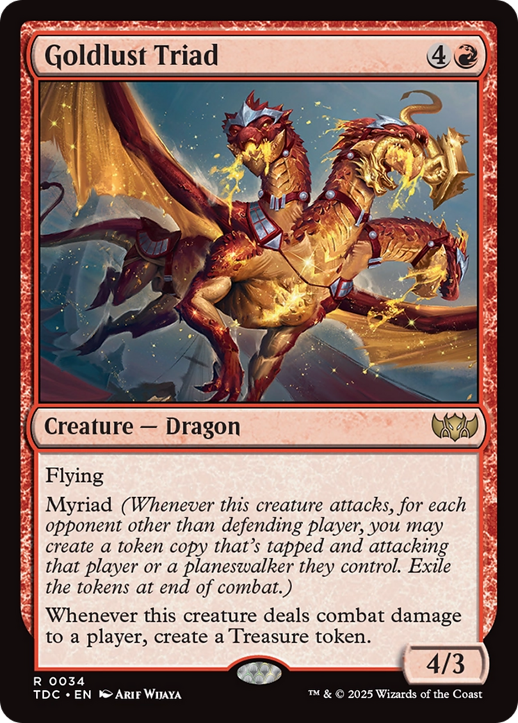 Goldlust Triad [Tarkir: Dragonstorm Commander] | Exor Games Summserside