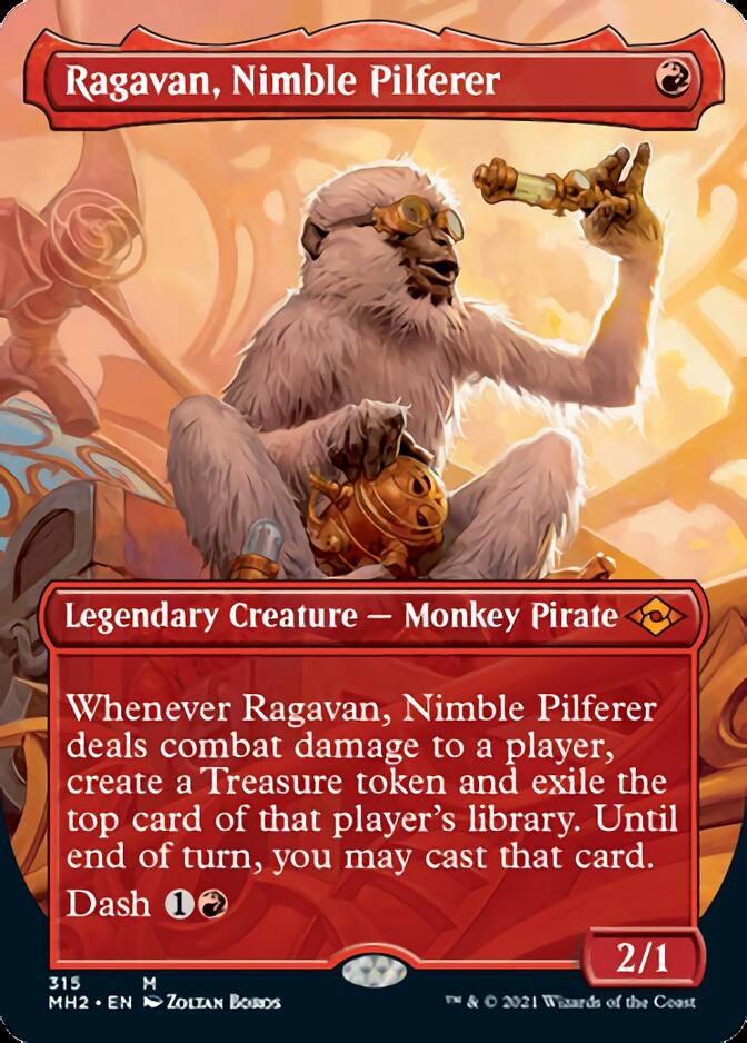 Ragavan, Nimble Pilferer (Borderless Alternate Art) [Modern Horizons 2] | Exor Games Summserside