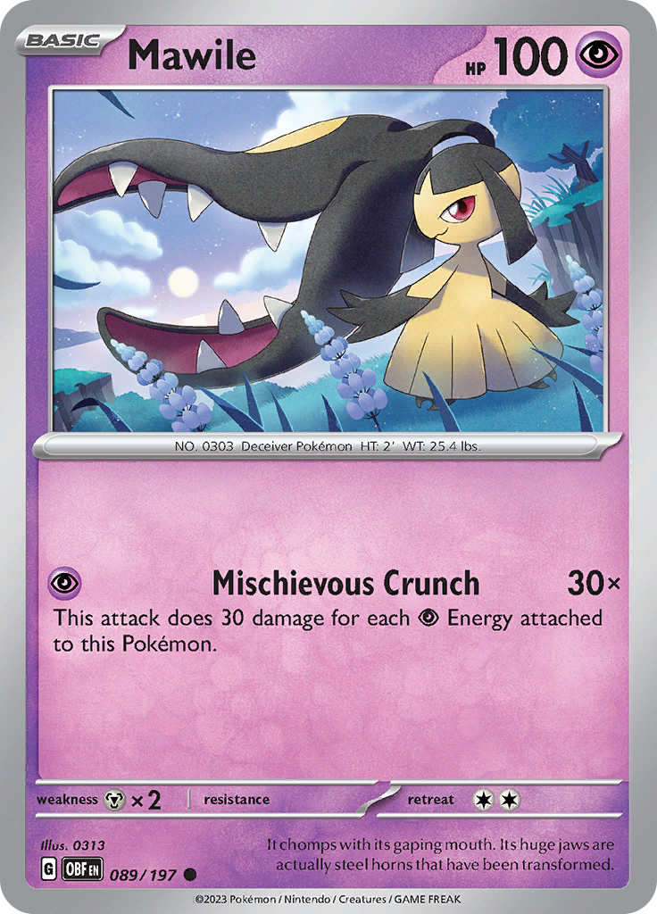 Mawile (089/197) [Scarlet & Violet: Obsidian Flames] | Exor Games Summserside