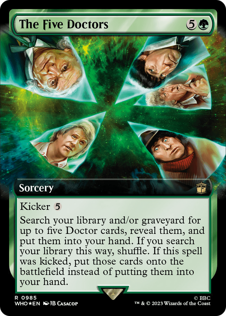 The Five Doctors (Extended Art) (Surge Foil) [Doctor Who] | Exor Games Summserside