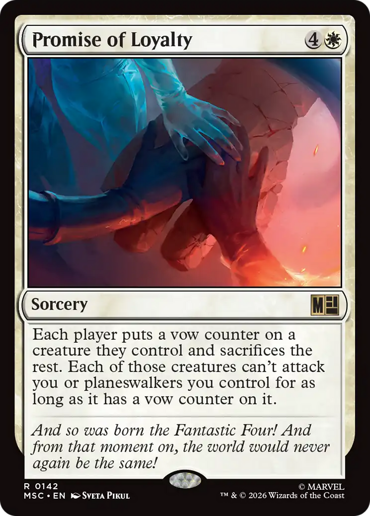Promise of Loyalty (Surge Foil) [Marvel Super Heroes Commander] | Exor Games Summserside