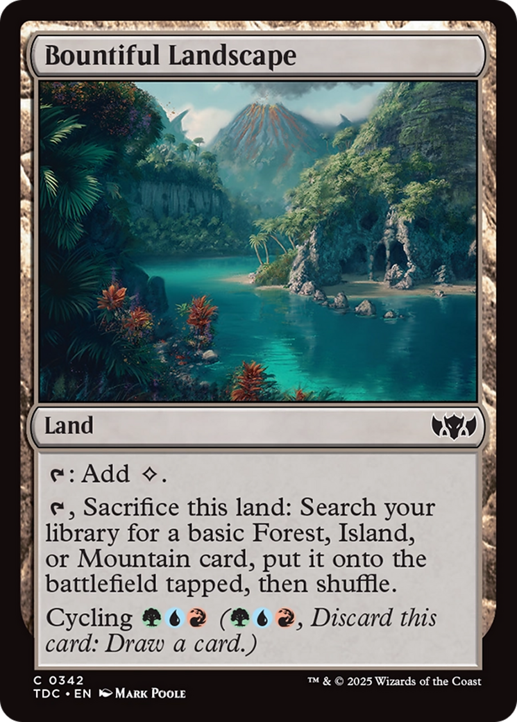 Bountiful Landscape [Tarkir: Dragonstorm Commander] | Exor Games Summserside