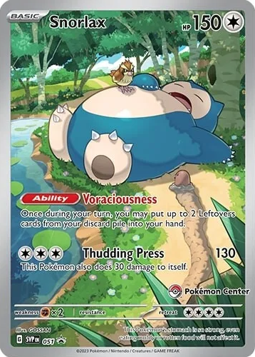 Snorlax (051) (Pokemon Center) [Scarlet & Violet: Black Star Promos] | Exor Games Summserside