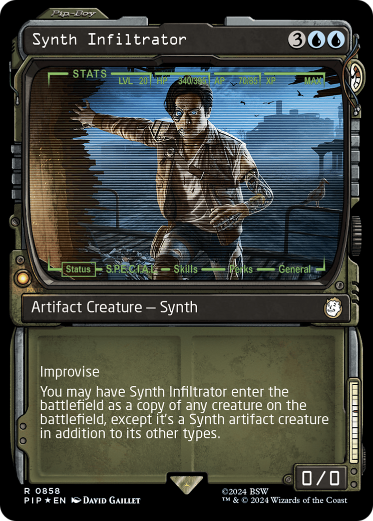 Synth Infiltrator (Showcase) (Surge Foil) [Fallout] | Exor Games Summserside