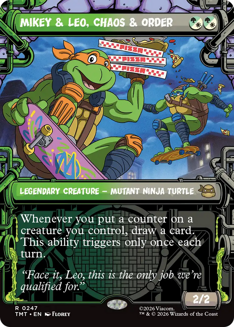 Mikey & Leo, Chaos & Order (Showcase) [Teenage Mutant Ninja Turtles] | Exor Games Summserside