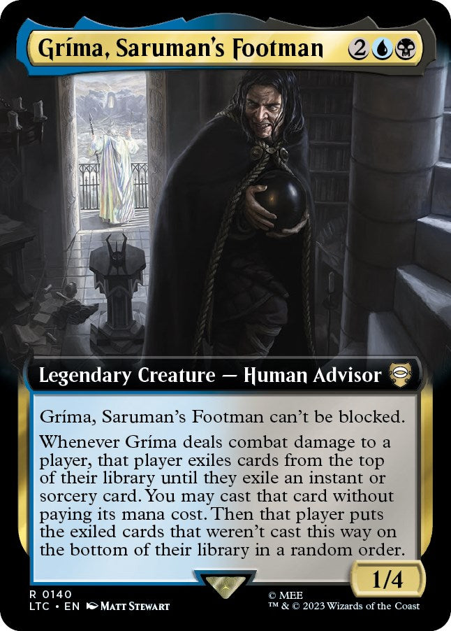 Grima, Saruman's Footman (Extended Art) [The Lord of the Rings: Tales of Middle-Earth Commander] | Exor Games Summserside