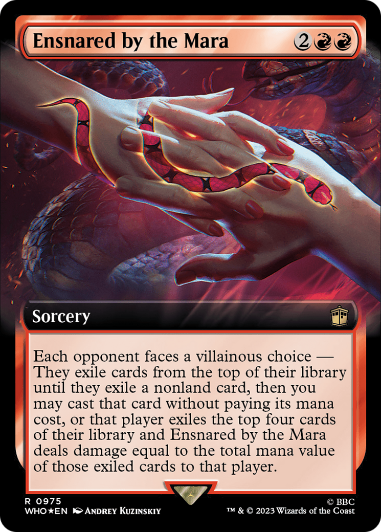 Ensnared by the Mara (Extended Art) (Surge Foil) [Doctor Who] | Exor Games Summserside