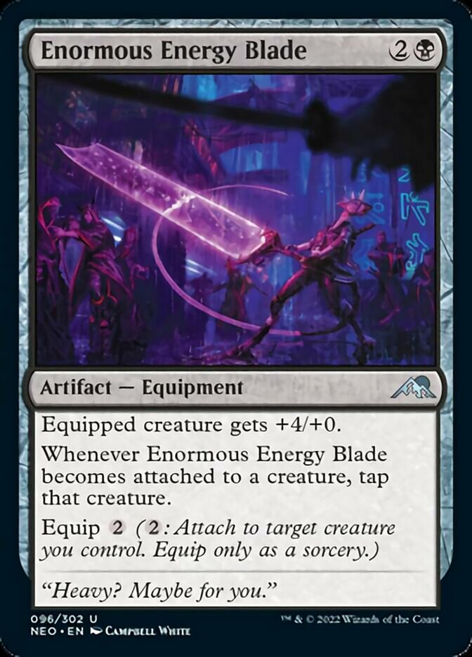 Enormous Energy Blade [Kamigawa: Neon Dynasty] | Exor Games Summserside