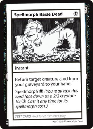 Spellmorph Raise Dead (2021 Edition) [Mystery Booster Playtest Cards] | Exor Games Summserside