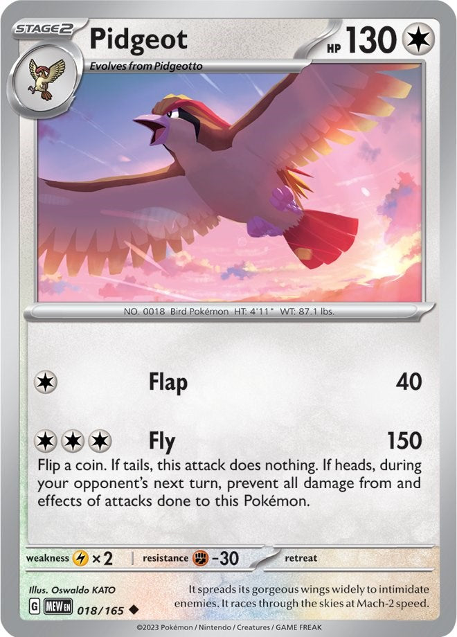 Pidgeot (018/165) [Scarlet & Violet: 151] | Exor Games Summserside