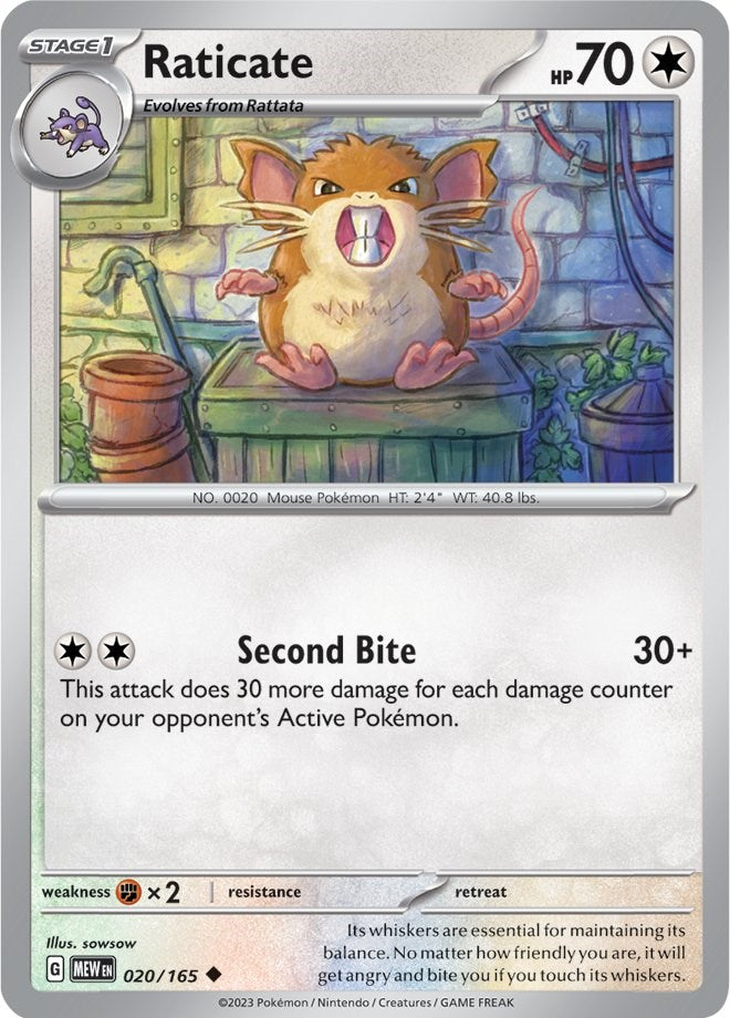 Raticate (020/165) [Scarlet & Violet 151] | Exor Games Summserside