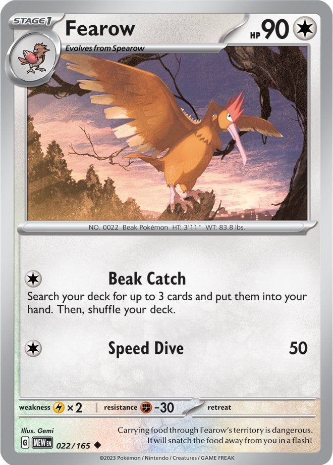 Fearow (022/165) [Scarlet & Violet: 151] | Exor Games Summserside