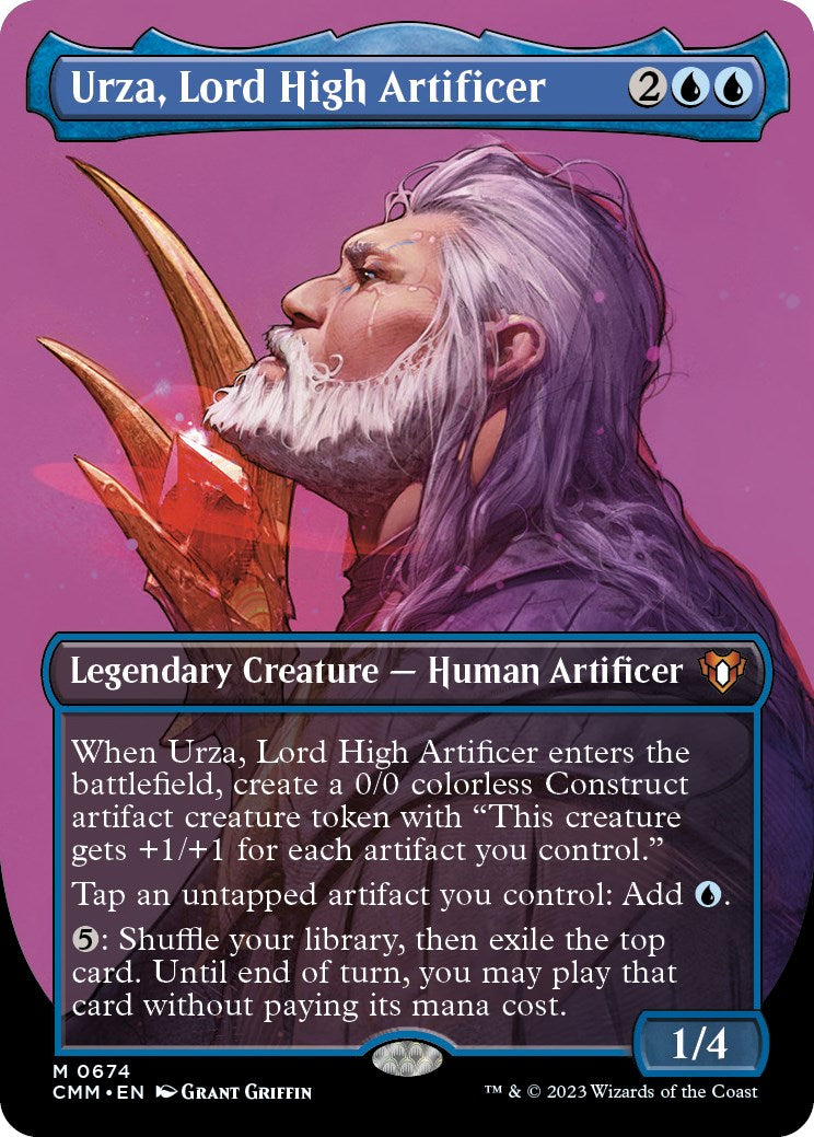 Urza, Lord High Artificer (Borderless Profile) [Commander Masters] | Exor Games Summserside