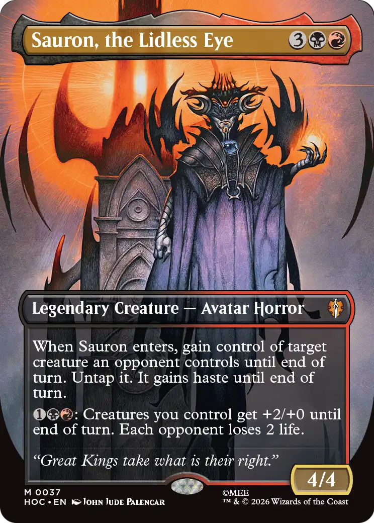 Sauron, the Lidless Eye (Borderless) [The Hobbit: Eternal-Legal] | Exor Games Summserside