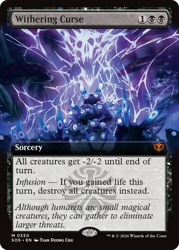 Withering Curse (Extended Art) [Secrets of Strixhaven] | Exor Games Summserside