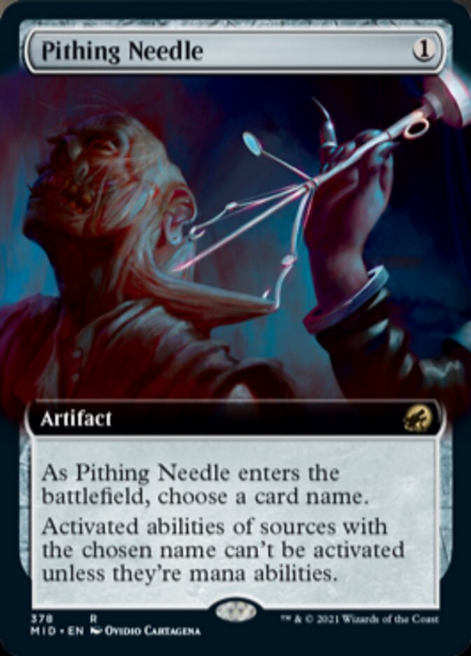 Pithing Needle (Extended Art) [Innistrad: Midnight Hunt] | Exor Games Summserside