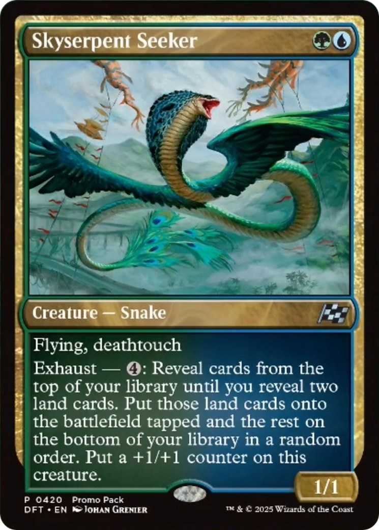 Skyserpent Seeker (Promo Pack) [Aetherdrift Promos] | Exor Games Summserside