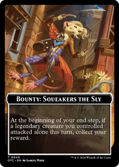 Bounty: Squeakers the Sly // Bounty Rules Double-Sided Token [Outlaws of Thunder Junction Commander Tokens] | Exor Games Summserside