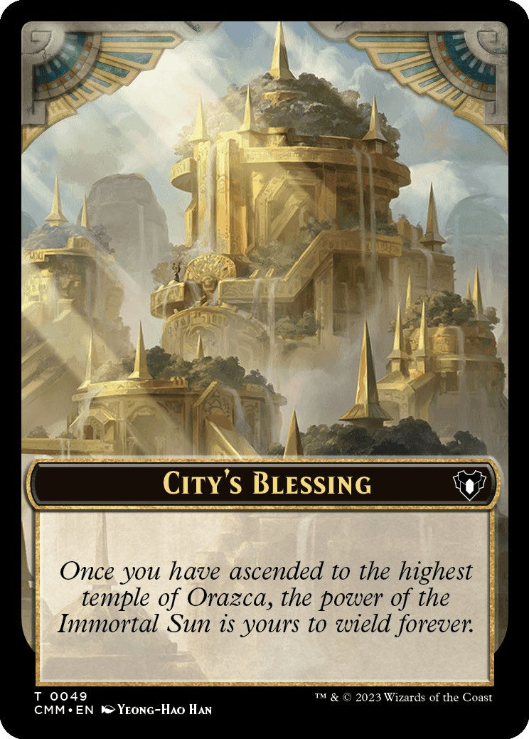 City's Blessing // Dragon Egg Double-Sided Token [Commander Masters Tokens] | Exor Games Summserside