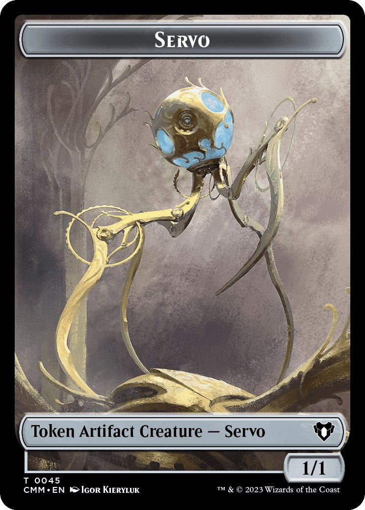 Servo // Construct (0041) Double-Sided Token [Commander Masters Tokens] | Exor Games Summserside