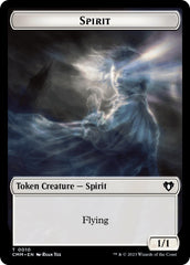 Spirit (0010) // Satyr Double-Sided Token [Commander Masters Tokens] | Exor Games Summserside