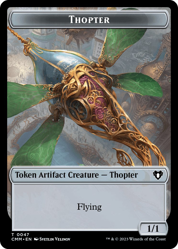 Thopter // Bird Illusion Double-Sided Token [Commander Masters Tokens] | Exor Games Summserside