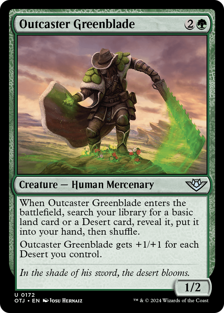 Outcaster Greenblade [Outlaws of Thunder Junction] | Exor Games Summserside