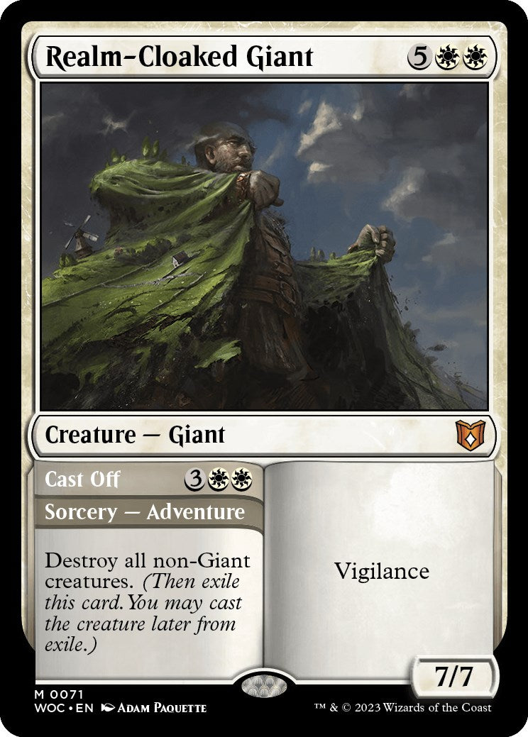 Realm-Cloaked Giant // Cast Off [Wilds of Eldraine Commander] | Exor Games Summserside