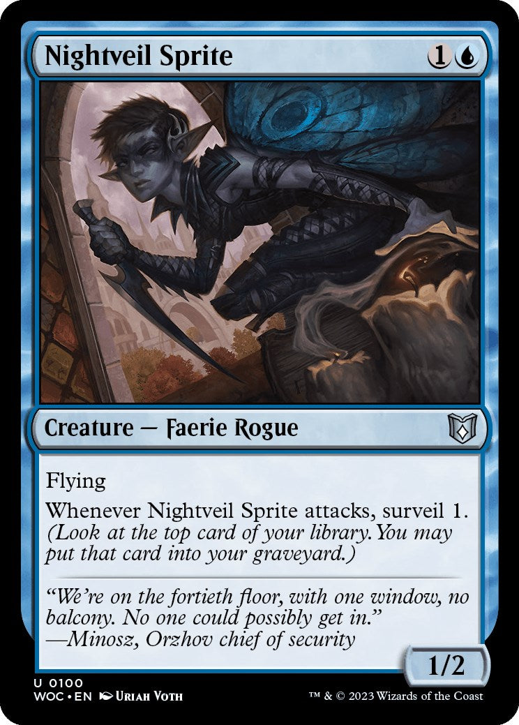 Nightveil Sprite [Wilds of Eldraine Commander] | Exor Games Summserside