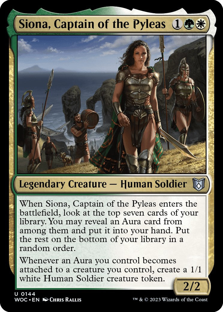 Siona, Captain of the Pyleas [Wilds of Eldraine Commander] | Exor Games Summserside