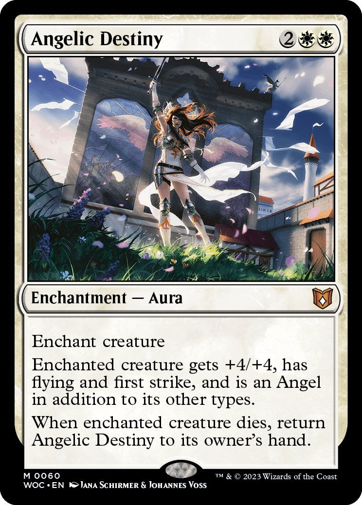 Angelic Destiny [Wilds of Eldraine Commander] | Exor Games Summserside