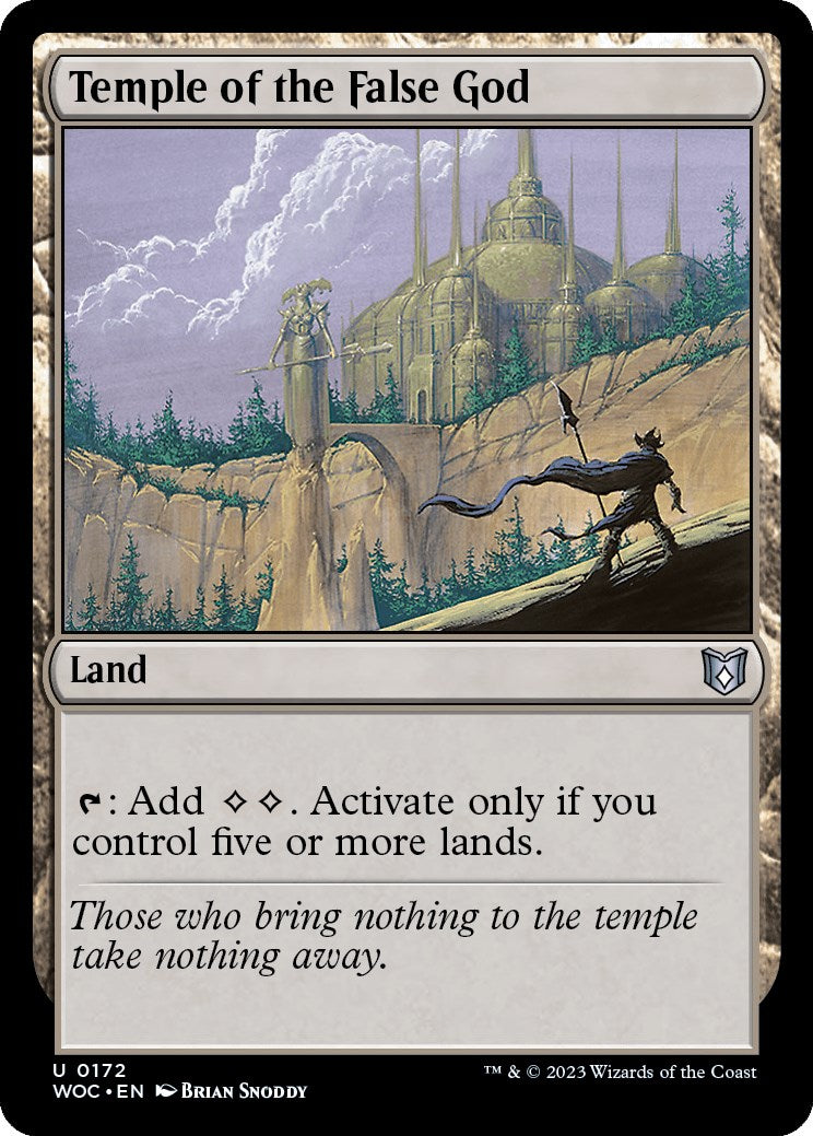 Temple of the False God [Wilds of Eldraine Commander] | Exor Games Summserside