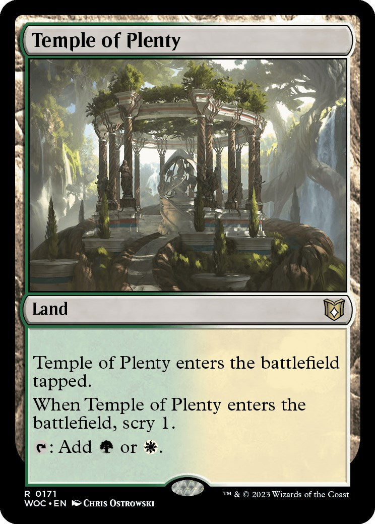 Temple of Plenty [Wilds of Eldraine Commander] | Exor Games Summserside