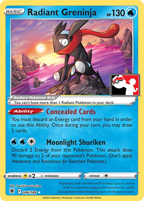 Radiant Greninja (046/189) [Prize Pack Series Three] | Exor Games Summserside