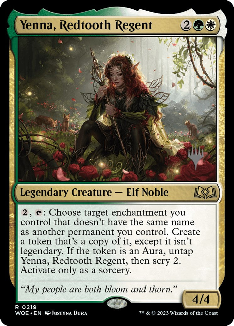 Yenna, Redtooth Regent (Promo Pack) [Wilds of Eldraine Promos] | Exor Games Summserside