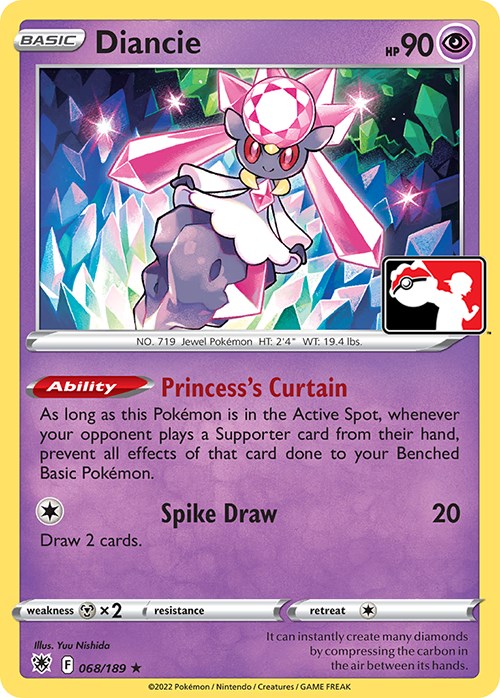 Diancie (068/189) [Prize Pack Series Three] | Exor Games Summserside