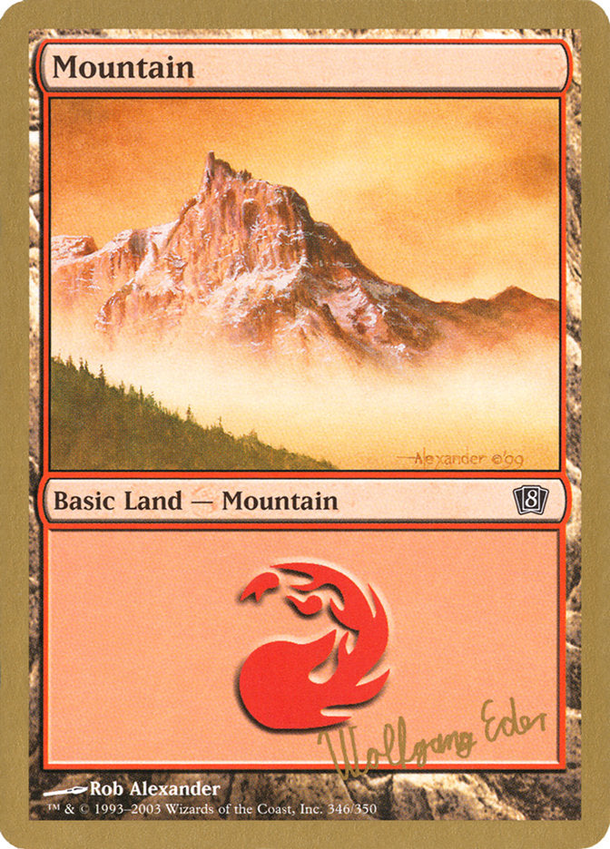 Mountain (we346) (Wolfgang Eder) [World Championship Decks 2003] | Exor Games Summserside
