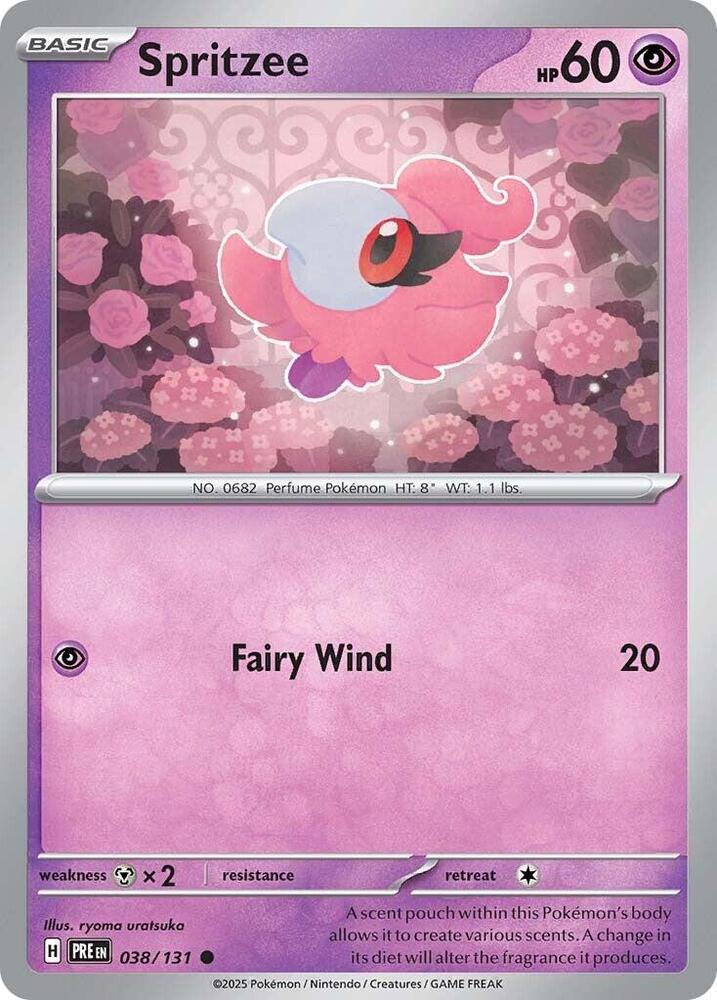 Spritzee (038/131) [Scarlet & Violet: Prismatic Evolutions] | Exor Games Summserside