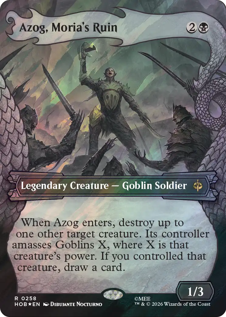 Azog, Moria's Ruin (Showcase) (Surge Foil) [The Hobbit] | Exor Games Summserside
