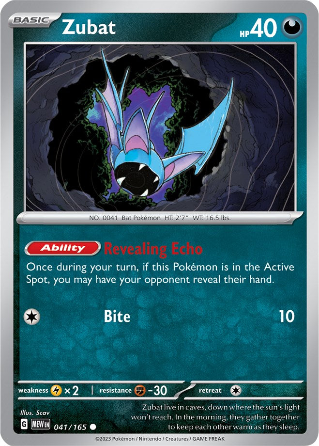 Zubat (041/165) [Scarlet & Violet 151] | Exor Games Summserside