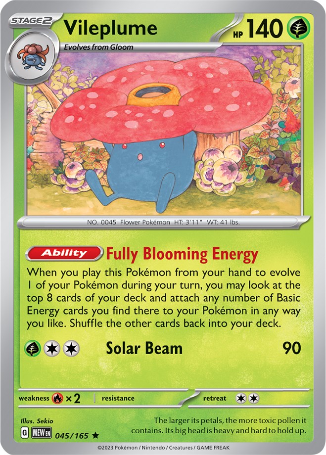 Vileplume (045/165) [Scarlet & Violet: 151] | Exor Games Summserside