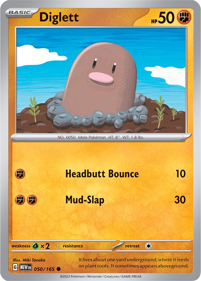 Diglett (050/165) [Scarlet & Violet: 151] | Exor Games Summserside