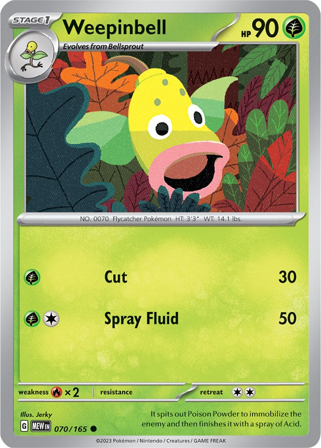 Weepinbell (070/165) [Scarlet & Violet: 151] | Exor Games Summserside