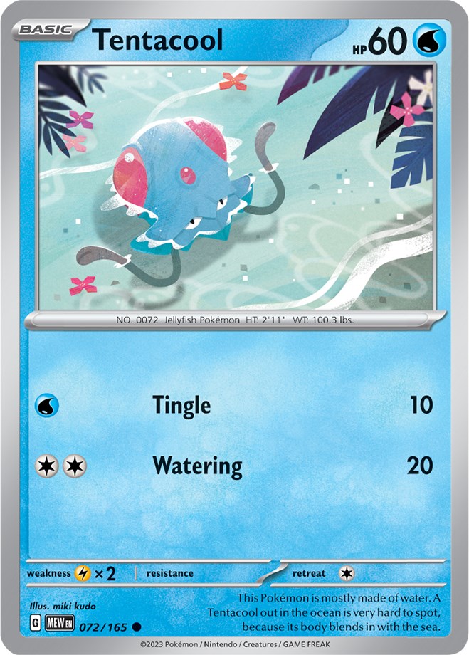 Tentacool (072/165) [Scarlet & Violet: 151] | Exor Games Summserside