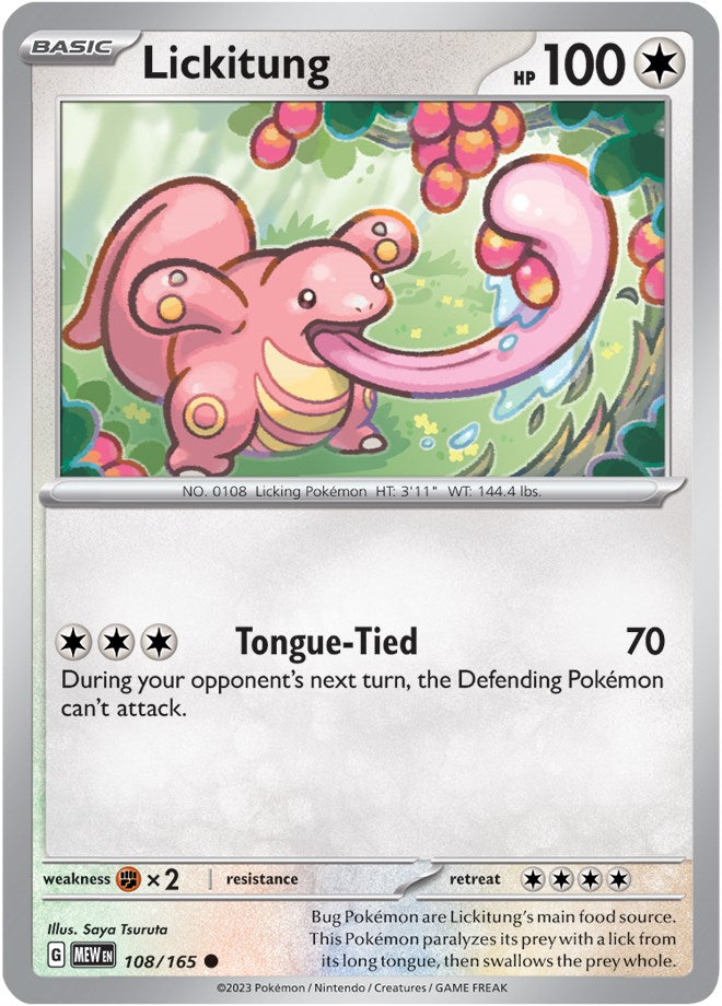 Lickitung (108/165) [Scarlet & Violet 151] | Exor Games Summserside