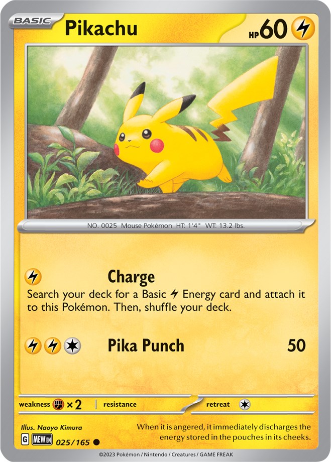 Pikachu (025/165) [Scarlet & Violet: 151] | Exor Games Summserside