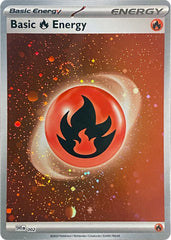 Basic Fire Energy (002) (Cosmos Holo) [Scarlet & Violet: Base Set] | Exor Games Summserside