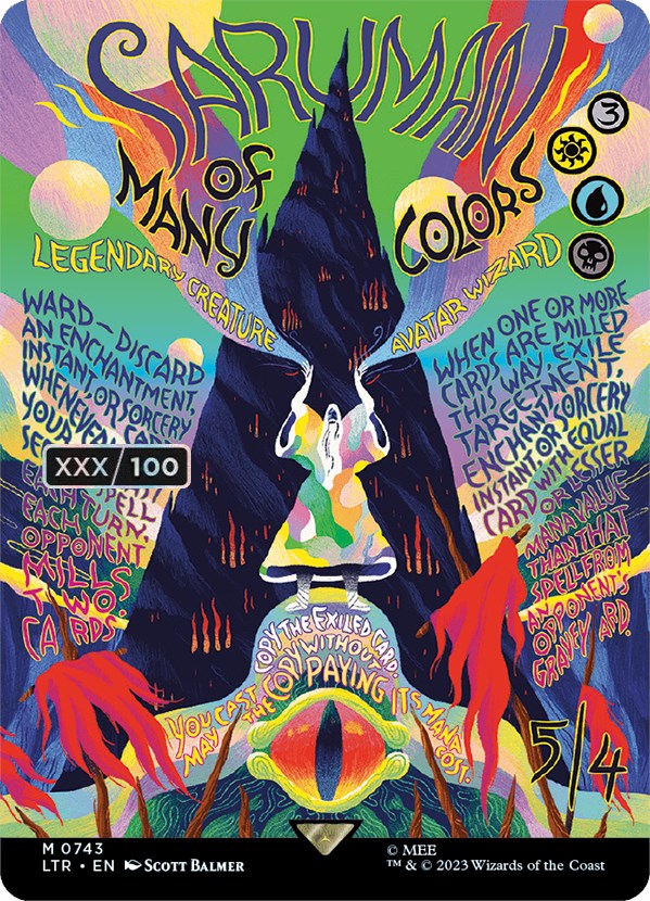 Saruman of Many Colors (Borderless Poster) (Serialized) [The Lord of the Rings: Tales of Middle-Earth] | Exor Games Summserside
