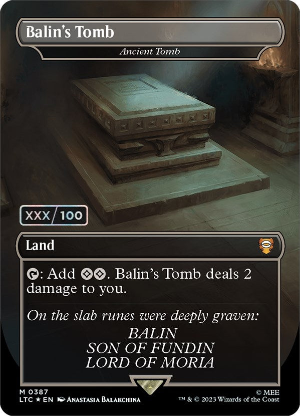 Balin's Tomb - Ancient Tomb (Serialized) [The Lord of the Rings: Tales of Middle-Earth Commander] | Exor Games Summserside