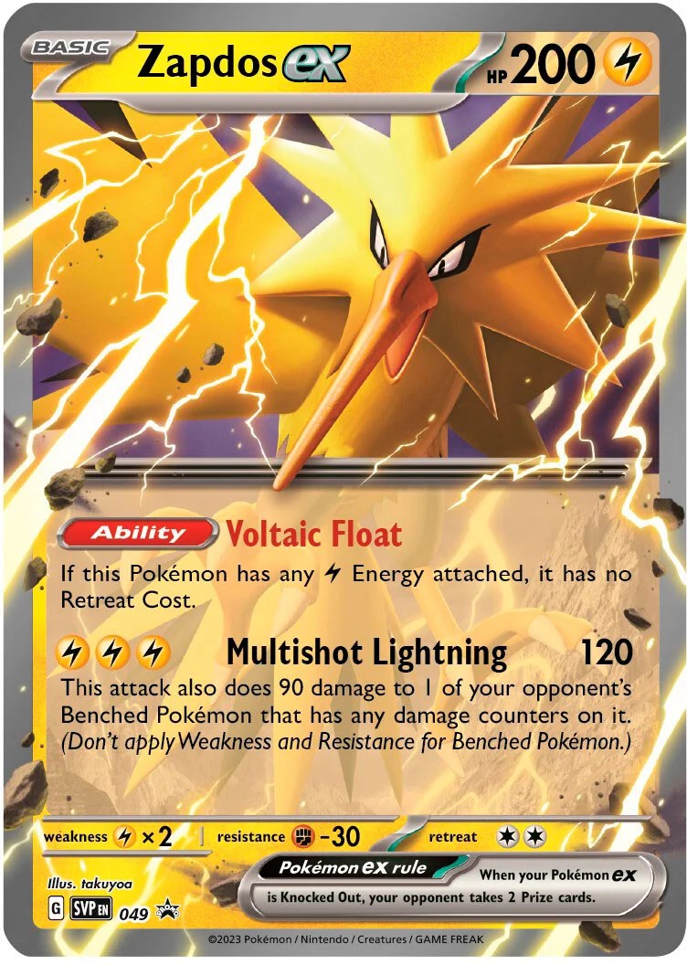 Zapdos ex (049) (Jumbo Card) [Scarlet & Violet: Black Star Promos] | Exor Games Summserside